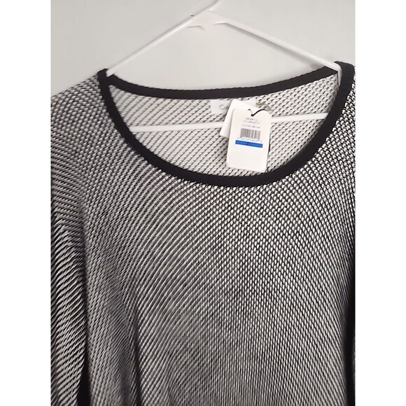 Calvin Klein Jeans White & Black Knit Sweater Women’s Size X Large - Picture 5 of 6